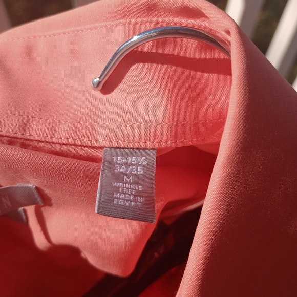 Van Heusen Men's Fitted Dress Shirt, Coral - Picture 4 of 7